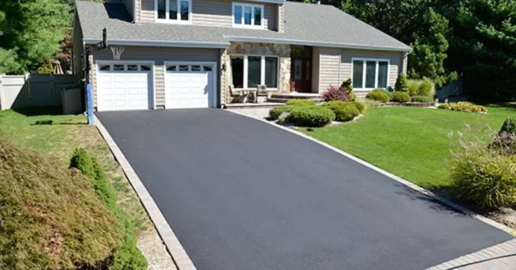 blacktop or concrete driveway