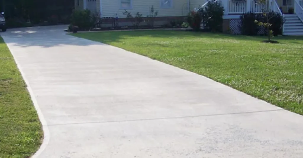 blacktop or concrete driveway