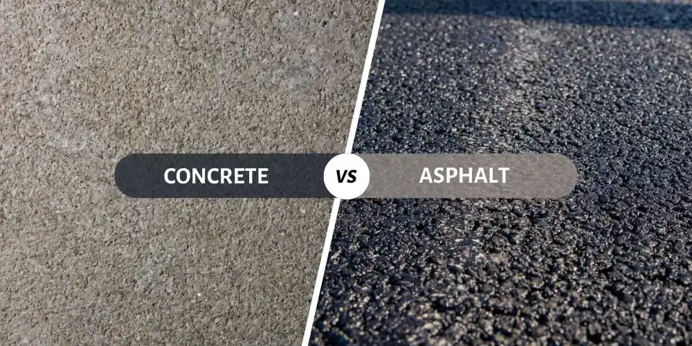 blacktop or concrete driveway