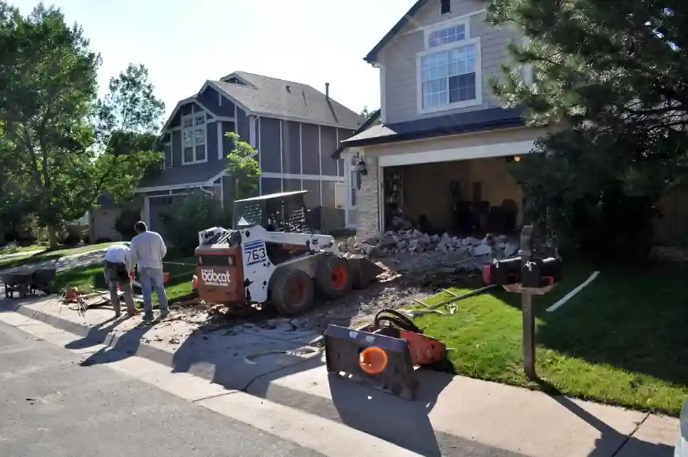 concrete driveway demolition