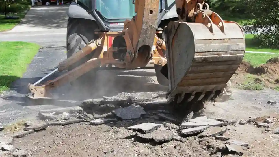 concrete driveway demolition
