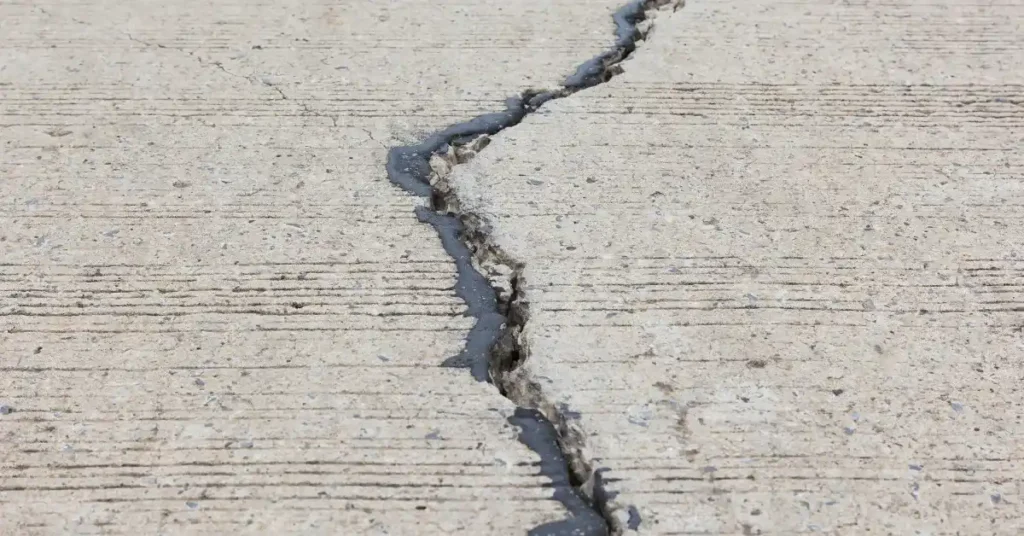 Cracks in Concrete Driveway