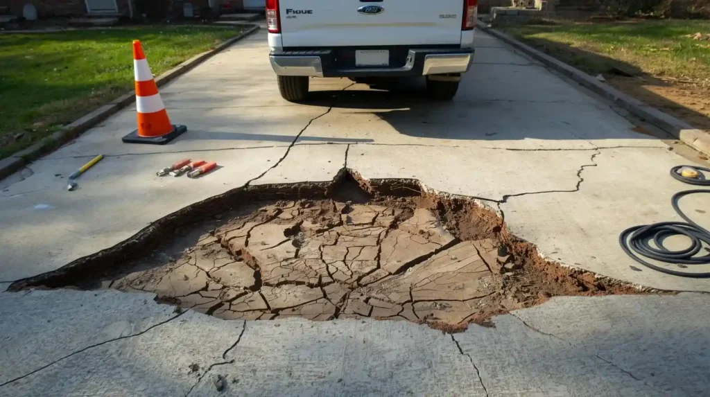driveway concrete repair