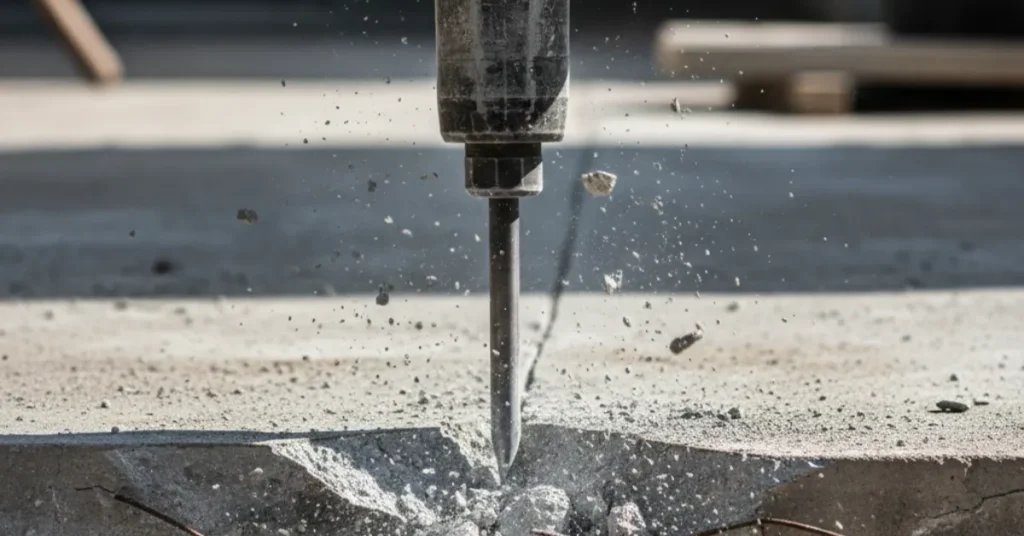 Concrete slab removal