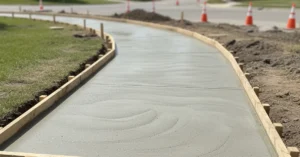 Concrete sidewalk forms