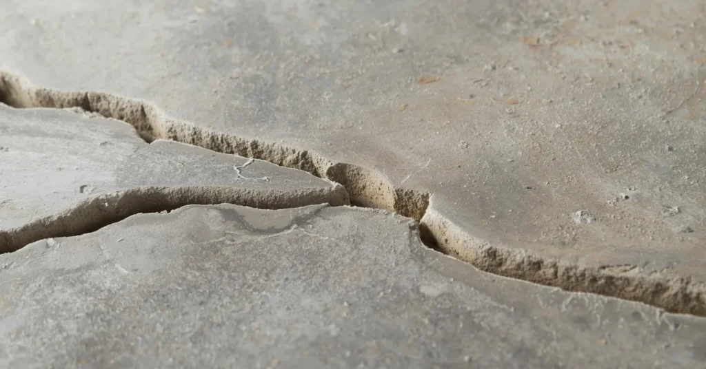 Concrete driveway crack repair