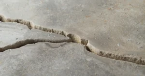 Concrete driveway crack repair