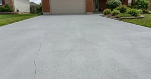 Cracks in Concrete Driveway