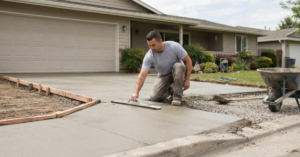 concrete driveway installation process
