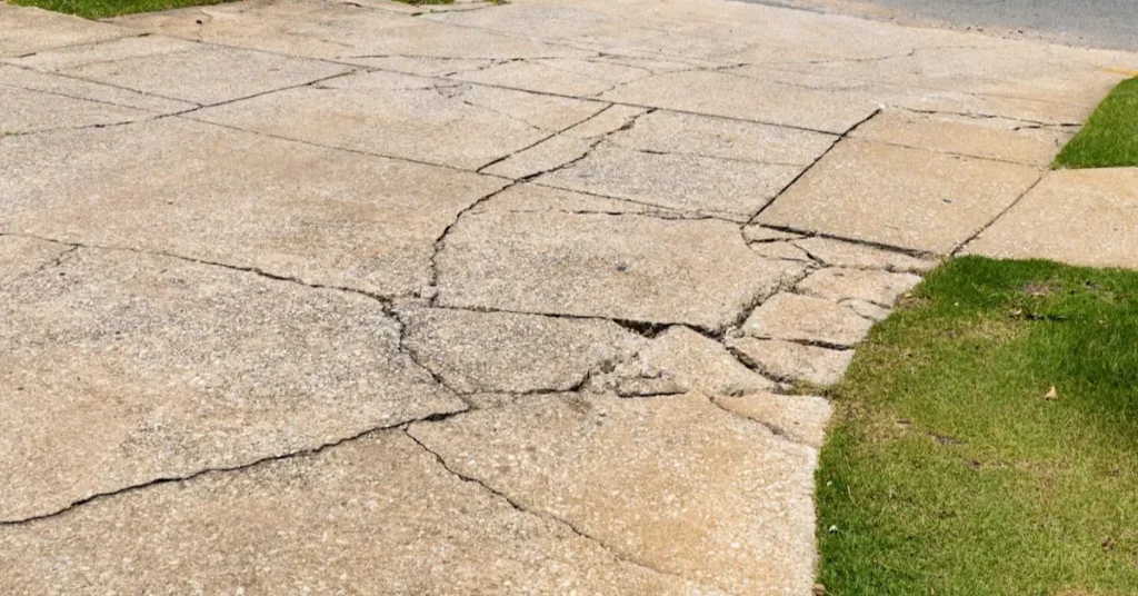 Uneven driveway repair