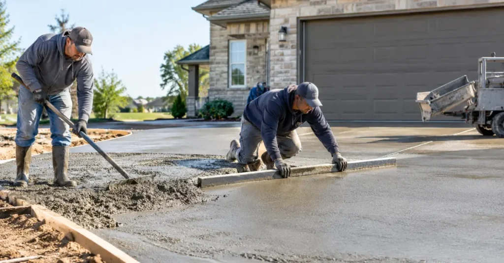cement driveways