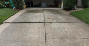 Sinking Concrete Driveway